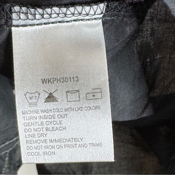 Wrangler Rock‎ 47 Western Snap Closure Long Sleeve Studded Top Women’s XXL Black - Picture 9 of 11